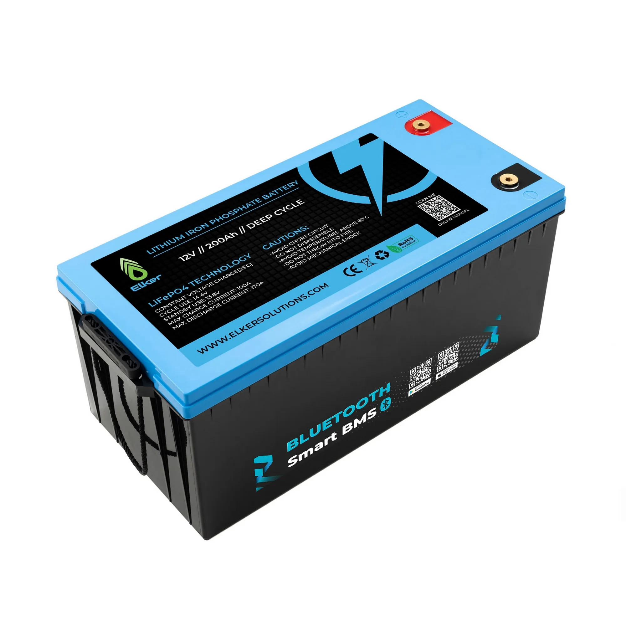 Buy Deep Cycle LiFePO4 Lithium Battery 12V 200Ah