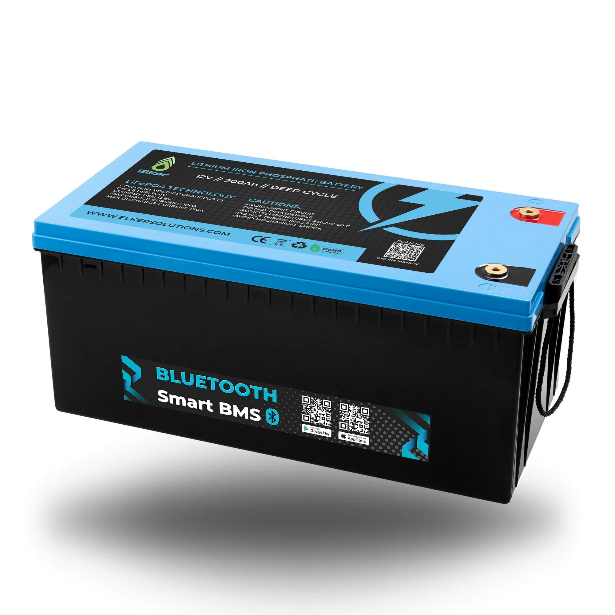 Deep Cycle LiFePO4 Battery 12V 200Ah | Lithium Battery for Sale