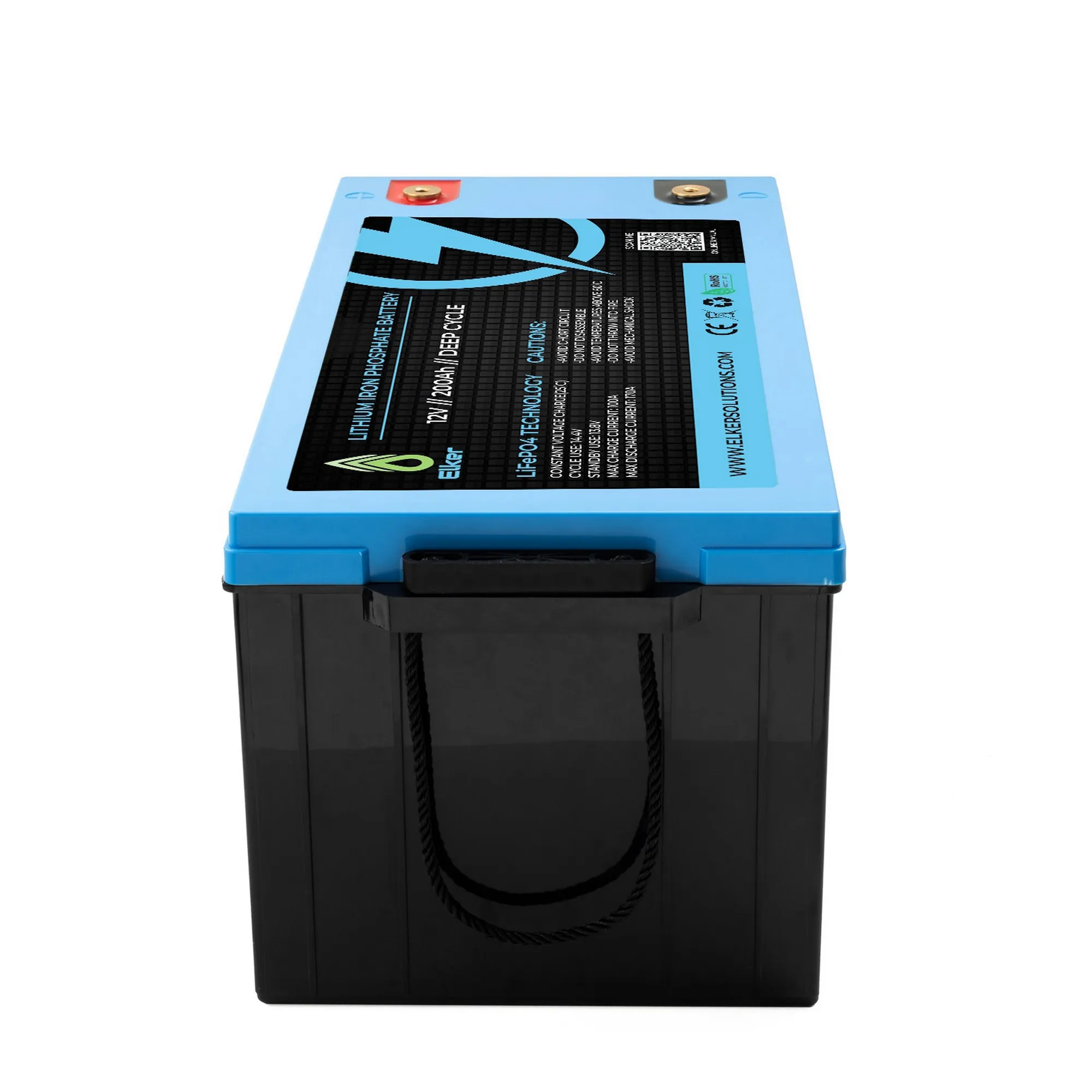 Shop Deep Cycle LiFePO4 Battery 12V 200Ah with Bluetooth and BMS