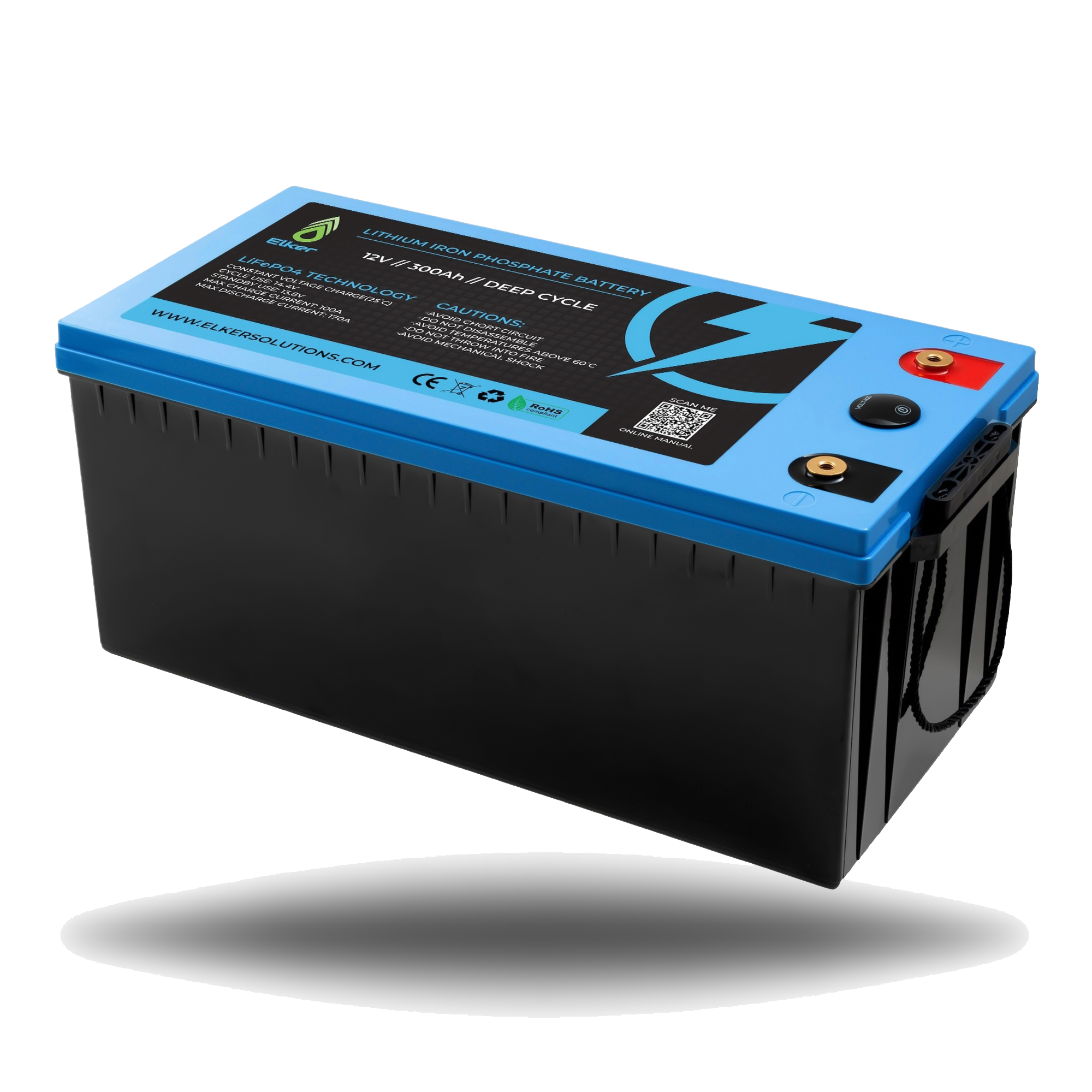 LiFePO4 Lithium Battery 36v 50Ah with BMS and LED indicator